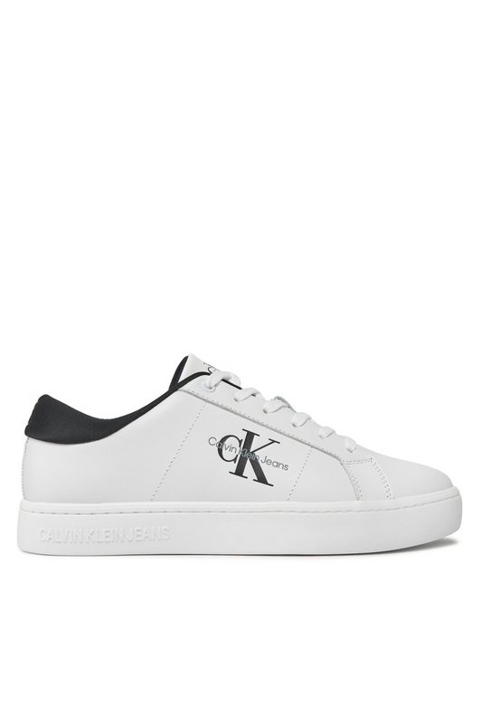 CALVIN KLEIN Sneakers Basses Dessus Cuir  -  Calvin Klein - Homme 01W Bright White/Black Photo principale
