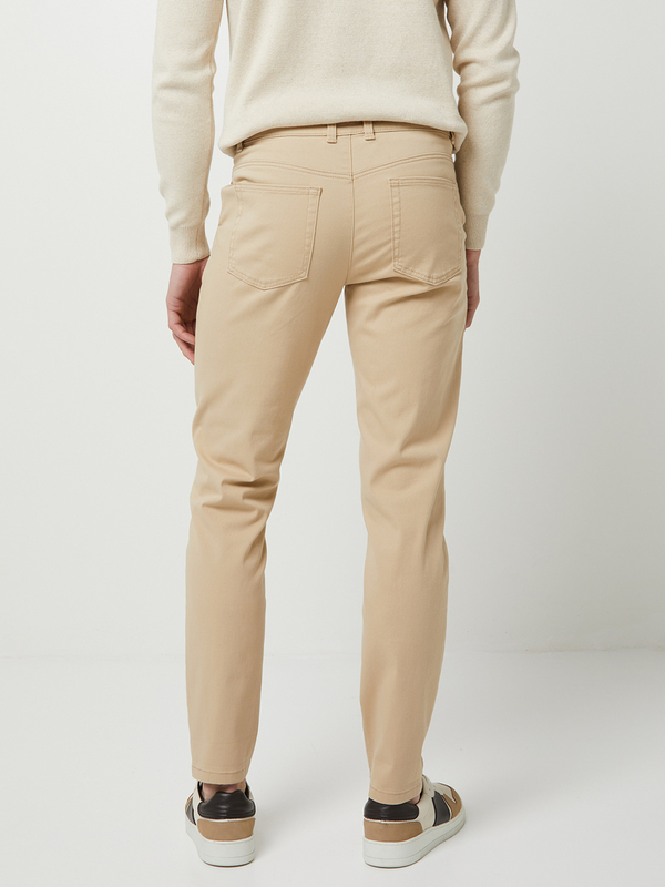S OLIVER Pantalon Chino Coupe Droite En Coton Stretch Beige clair Photo principale