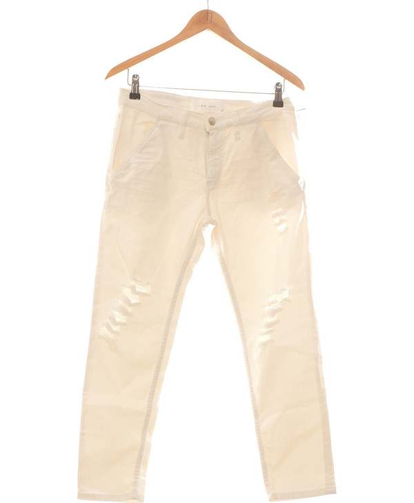 IRO SECONDE MAIN Pantalon Droit Femme Blanc 1072922
