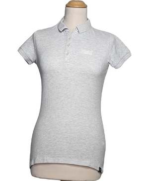 SUPERDRY Polo Femme Gris