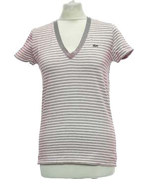 LACOSTE Top Manches Courtes Rose