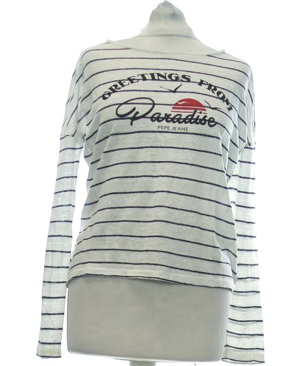 PEPE JEANS LONDON SECONDE MAIN Top Manches Longues Blanc 1079634