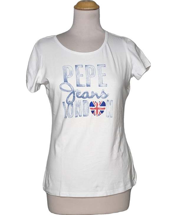 PEPE JEANS LONDON SECONDE MAIN Top Manches Courtes Blanc 1080209