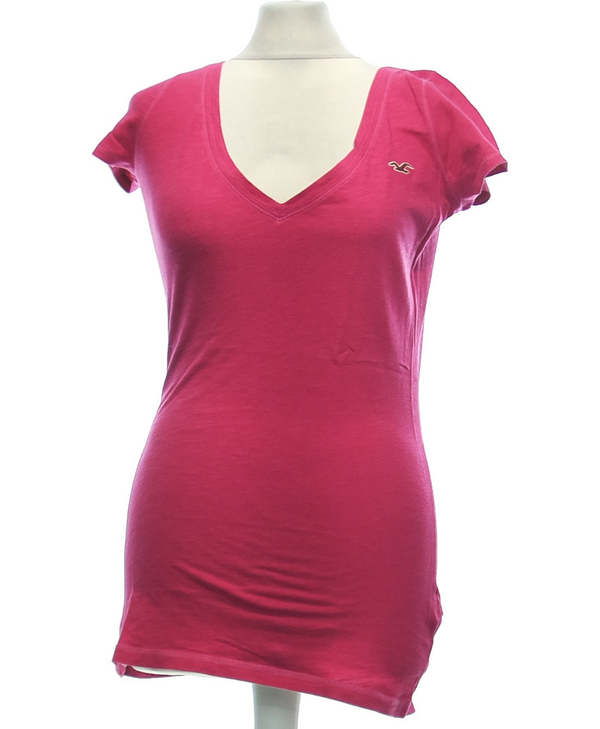 HOLLISTER SECONDE MAIN Top Manches Courtes Rose 1080637