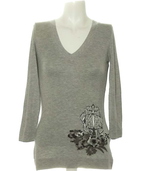 JUST CAVALLI SECONDE MAIN Top Manches Longues Gris 1080779