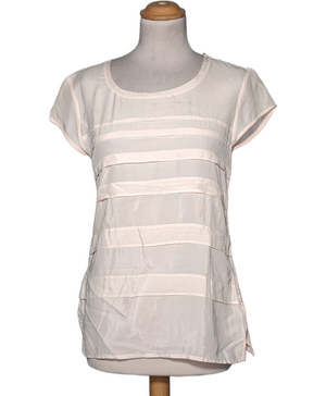 MASSIMO DUTTI Top Manches Courtes Rose