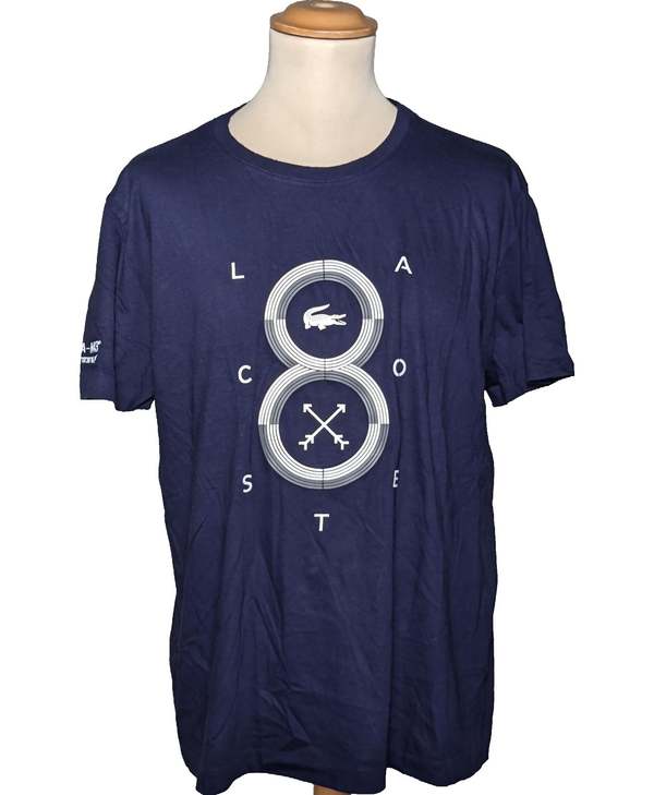 LACOSTE T-shirt Manches Courtes Bleu