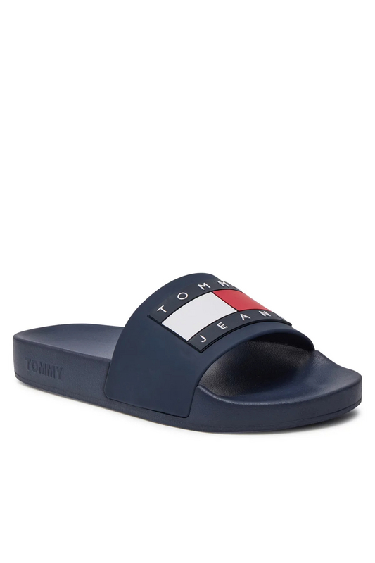 TOMMY JEANS Mules Pvc Gros Logo  -  Tommy Jeans - Femme C1G Dark Night Navy Photo principale