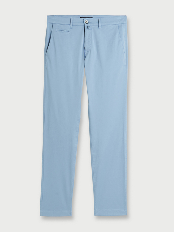 CARDIN Pantalon Chino Lger En Coton Stretch Bleu ciel 1007939