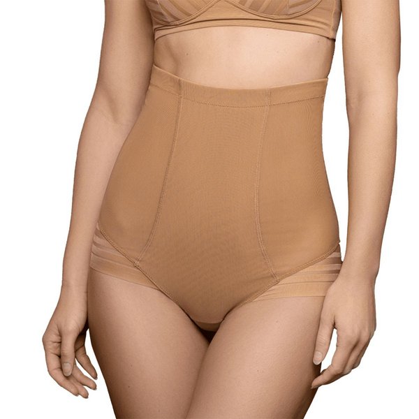 BYE BRA Culotte Gaine Taille Haute Gainage Fort Light Brown 1020678