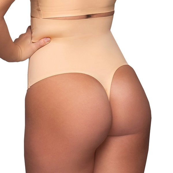 BYE BRA String Invisible Gainage Lger Taille Haute Beige 1020687