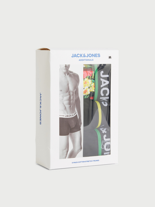 JACK AND JONES Lot De 3 Boxers Assortis Noir Photo principale