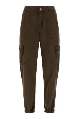 GUESS Pantalon Cargo   -  Guess Jeans - Femme F8CN ASPHALT GREEN MULTI
