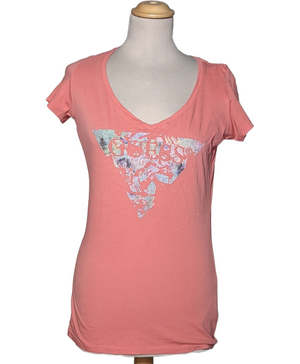 GUESS Top Manches Courtes Rose