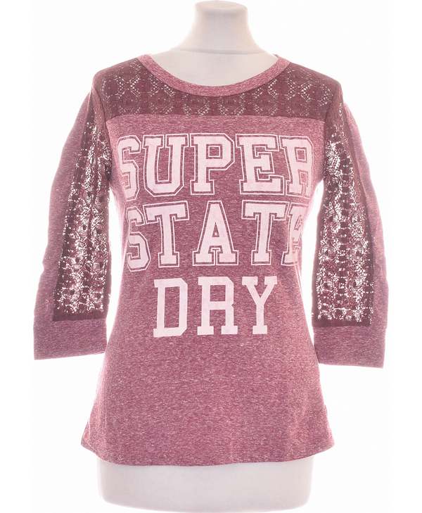 SUPERDRY Top Manches Longues Violet