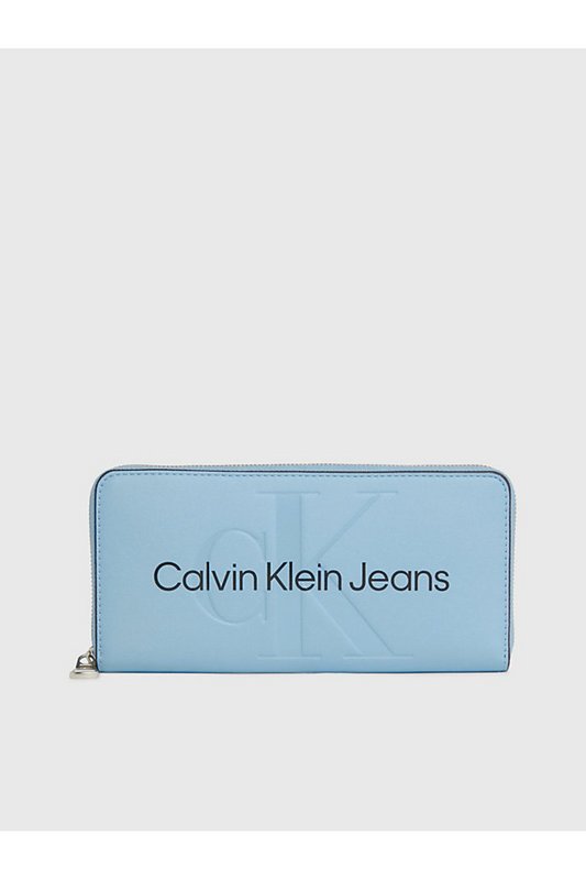 CALVIN KLEIN Portefeuille Cuir Pu Anti Rfid  -  Calvin Klein - Femme CEZ Blue Shadow